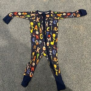 Little Sleepies Colorful Alphabet Kids Pajamas